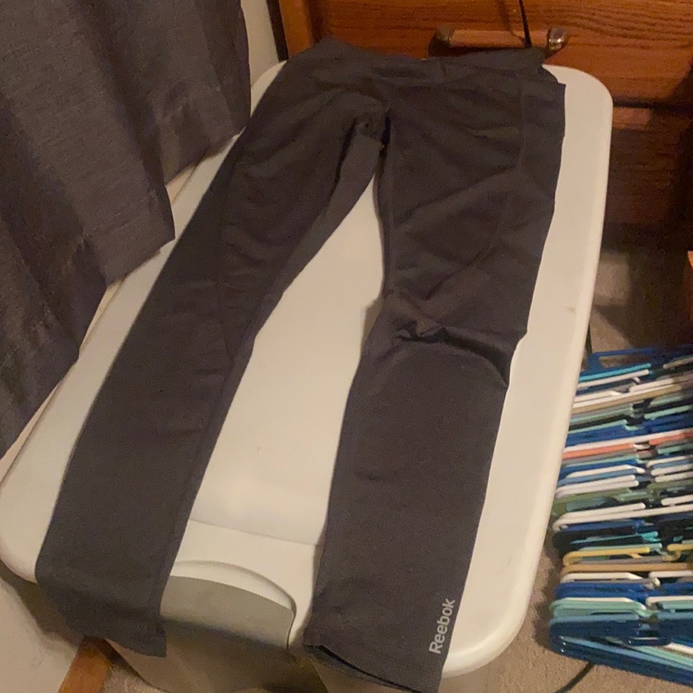 Women’s Reebok leggings. Size small. Dark grey